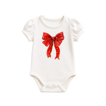 Load image into Gallery viewer, Ruby Star Coquette Bow - Bamboo Bodysuit