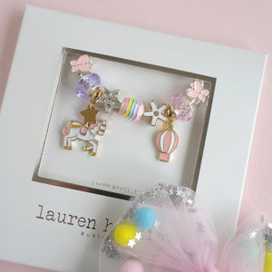 Unicorn Carousel Charm Bracelet