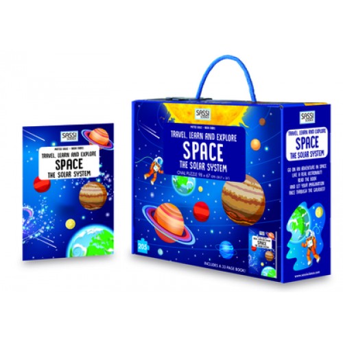 Space Puzzle & Book Set, 205 pcs