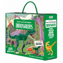 Load image into Gallery viewer, Dinosaurs Puzzle &amp; Book Set, 205 pcs
