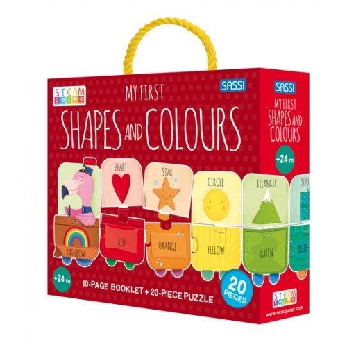 Sassi My First Shapes and Colours Puzzle & Book Set