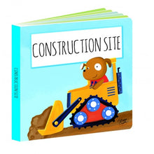 Load image into Gallery viewer, Construction Blocks &amp; Book Set, 10 pieces