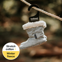 Load image into Gallery viewer, Fleecy Winter Booties | Grey Marle