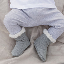 Load image into Gallery viewer, Fleecy Winter Booties | Grey Marle