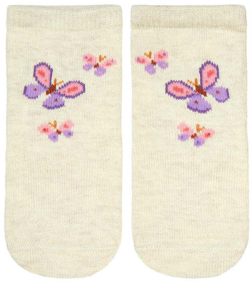 Butterfly Bliss | Organic Socks Ankle Jacquard