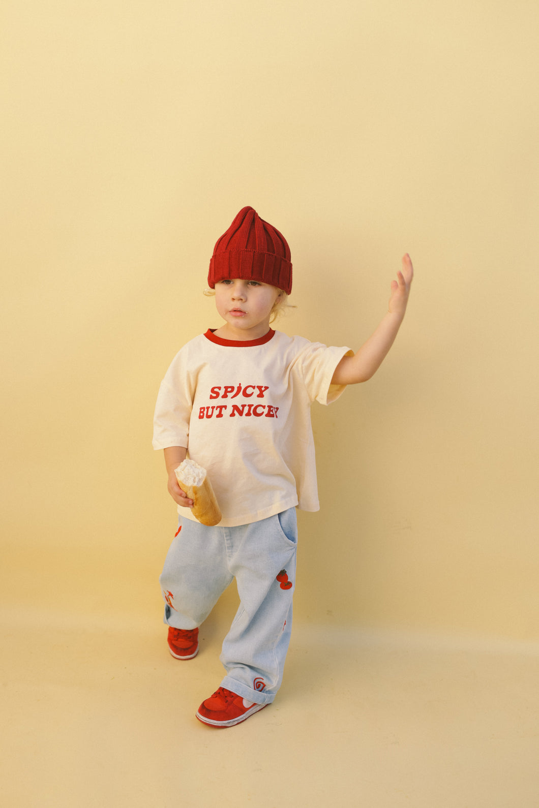 Spicey But Nicey T Shirt | Cream