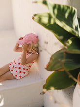 Load image into Gallery viewer, Red Polka Swim Dress