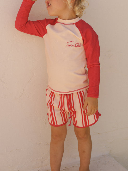 Red Raglan Rashie