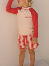 Load image into Gallery viewer, Red Raglan Rashie