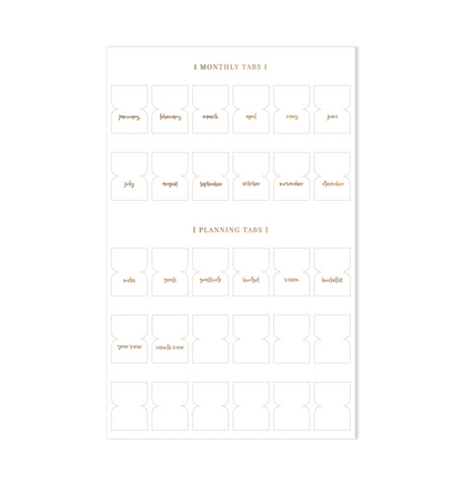 Planner Tab Stickers | Signature | Lettering