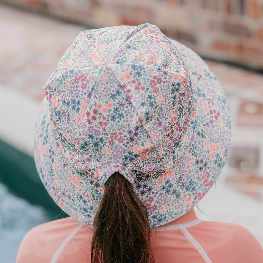Ponytail Swim Bucket Hat | Blossom – Rosalyn + Rae
