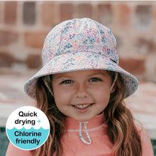 Load image into Gallery viewer, Ponytail Swim Bucket Hat | Blossom