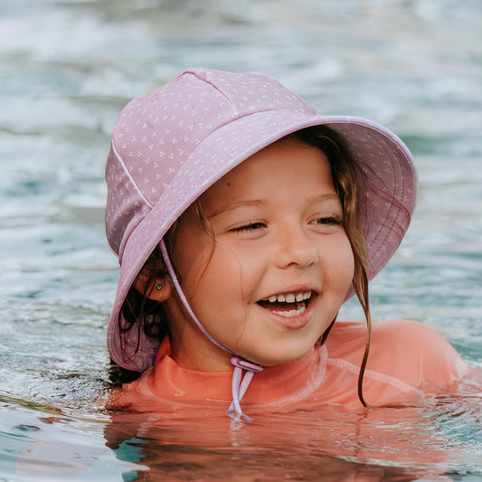 Ponytail Swim Bucket Hat | Lila