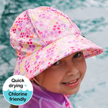 Load image into Gallery viewer, Ponytail Swim Bucket Beach Hat - Isla