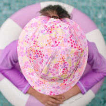 Load image into Gallery viewer, Ponytail Swim Bucket Beach Hat - Isla