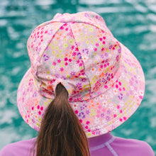 Load image into Gallery viewer, Ponytail Swim Bucket Beach Hat - Isla