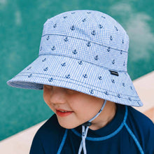 Load image into Gallery viewer, Classic Swim Bucket Beach Hat - Anchor