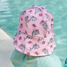 Load image into Gallery viewer, Swim Legionnaire Flap Sun Hat - Dolphin