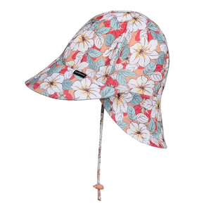 Swim Legionnaire Flap Sun Hat - Hibiscus