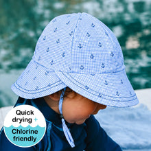 Load image into Gallery viewer, Swim Legionnaire Flap Sun Hat - Anchor