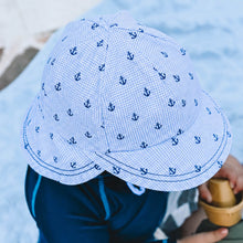 Load image into Gallery viewer, Swim Legionnaire Flap Sun Hat - Anchor
