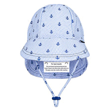 Load image into Gallery viewer, Swim Legionnaire Flap Sun Hat - Anchor