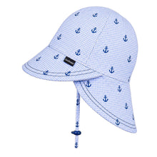 Load image into Gallery viewer, Swim Legionnaire Flap Sun Hat - Anchor