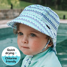 Load image into Gallery viewer, Swim Legionnaire Flap Sun Hat - Riptide