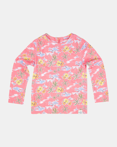 Swim Kids Rashie LS Half Zip Classic | Island Dreaming