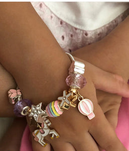 Unicorn Carousel Charm Bracelet