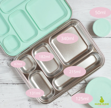 Load image into Gallery viewer, Leakproof Stainless Steel Lunch Box | Mint Seal and Lids