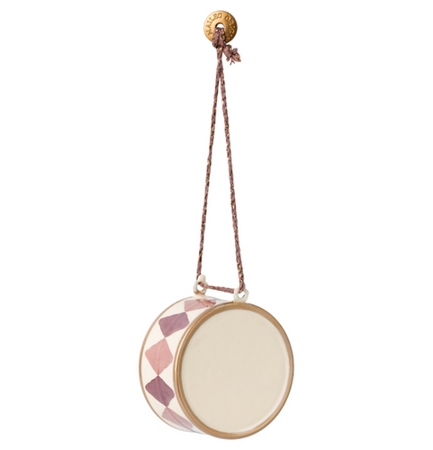 Metal Ornament Purple Drum