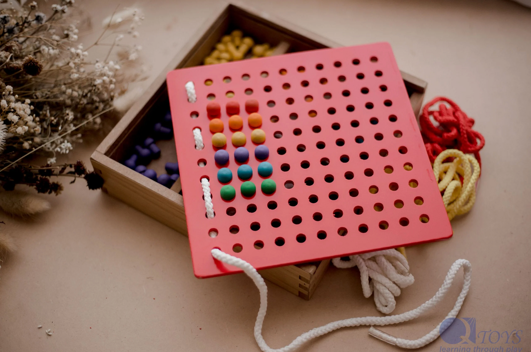 Froebel Peg and Lacing Board