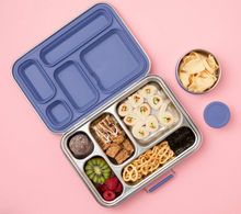 Load image into Gallery viewer, Leakproof Stainless Steel Lunch Box | Indigo Seal and Lids