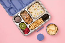 Load image into Gallery viewer, Leakproof Stainless Steel Lunch Box | Indigo Seal and Lids