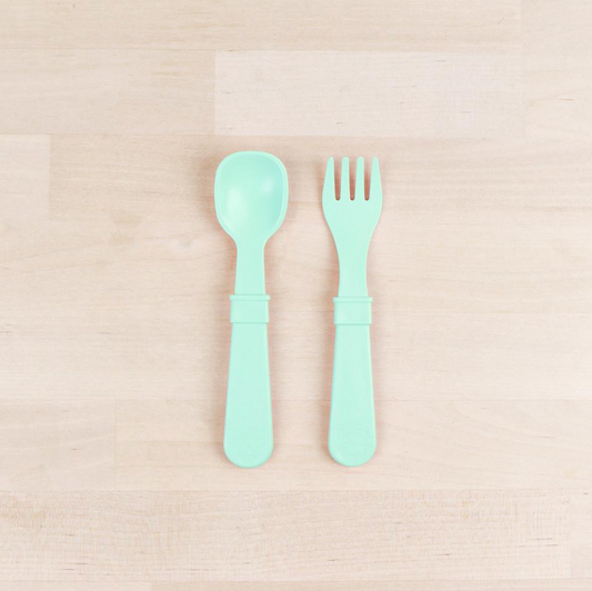Re-Play Toddler Utensils - Mint