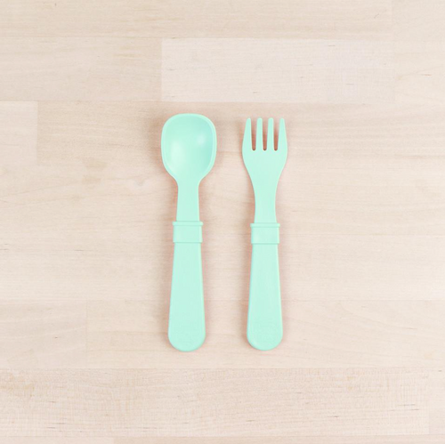 Re-Play Toddler Utensils - Mint