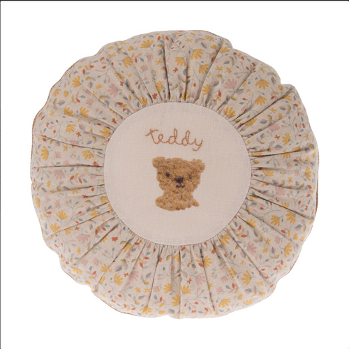 Cushion Round Sml Teddy Flower