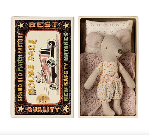 Little Sister Mouse in Matchbox