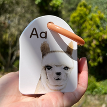 Load image into Gallery viewer, Ringed Animal Alphabet Flash Cards