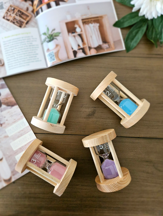 Wooden Sand Timers 4pc