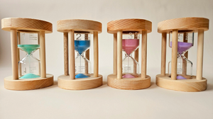 Wooden Sand Timers 4pc