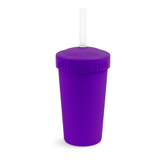 Re-Play Straw Cup with Reusable Straw - Amethyst