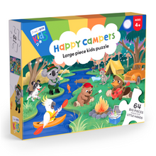 Load image into Gallery viewer, Happy Campers 64pc Puzzle
