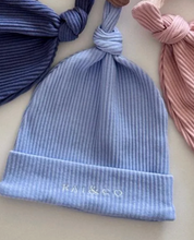 Load image into Gallery viewer, Baby Beanie Ribbed Knotted