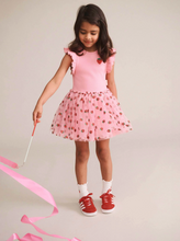 Load image into Gallery viewer, Strawberry Emb S/Slv Tulle Dress