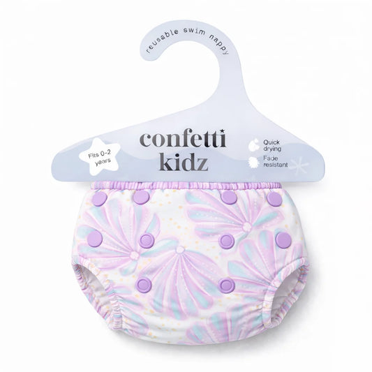 Shimmer Shells | Reusable Swim Nappy