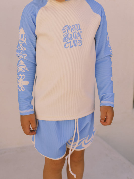 Blue Raglan Rashie