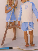 Load image into Gallery viewer, Blue Raglan Rashie