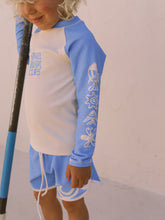 Load image into Gallery viewer, Blue Raglan Rashie